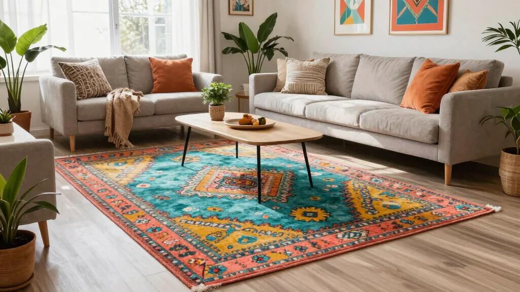 17 Bold Area Rugs in Living Room That Make a Statement