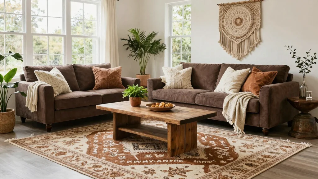 17 Brown and Cream Area Rugs for Timeless Living Rooms