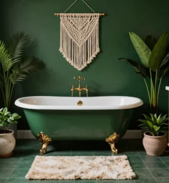 17 Dark Green Bathroom Decor Ideas for Moody Elegance
