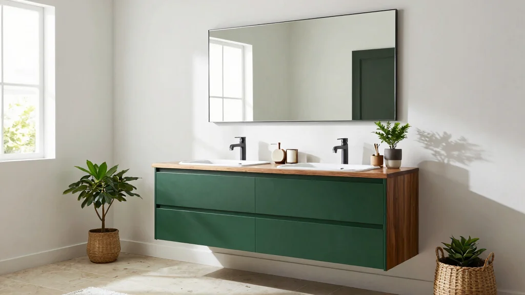 17 Dark Green Bathroom Vanity Ideas for Bold Interiors