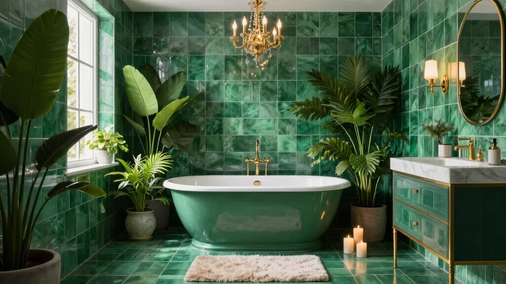 17 Emerald Green Bathroom Ideas for a Luxurious Feel