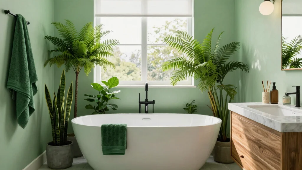 17 Green Bathroom Decor Ideas for Fresh Modern Homes