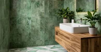 17 Green Bathroom Tile Ideas for Stylish Renovations