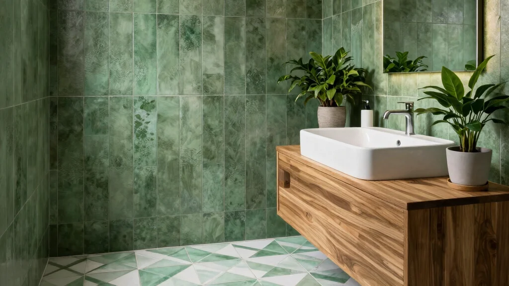17 Green Bathroom Tile Ideas for Stylish Renovations