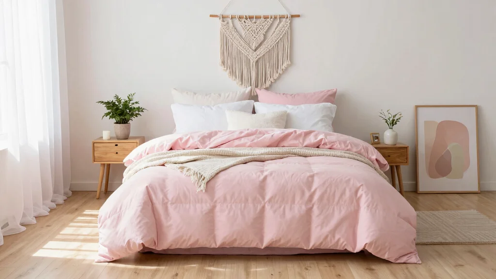 17 Pale Pink Bedding Ideas for Calm Airy Bedrooms