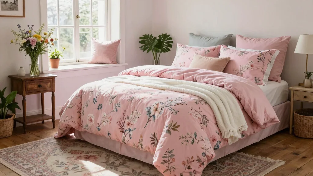 17 Pink Floral Bedding Ideas for Fresh Cottage Style