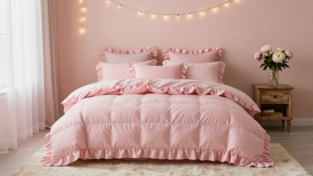 17 Pink Ruffle Bedding Ideas for Feminine Cozy Looks