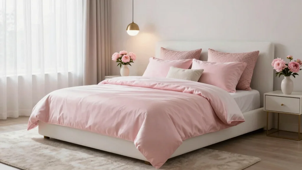 17 Pink Silk Bedding Ideas for Elegant Luxury Bedrooms