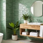 18 Green Subway Tile Bathroom Ideas for Timeless Style