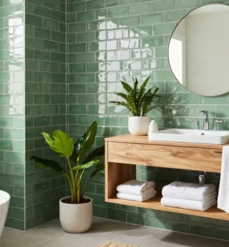 18 Green Subway Tile Bathroom Ideas for Timeless Style
