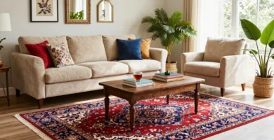 18 Persian Area Rugs in Living Room with Timeless Patterns