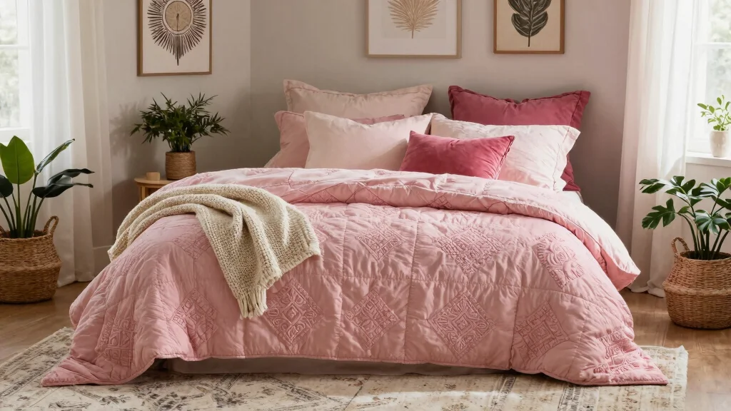 18 Pink Quilt Bedding Ideas for Warm Layered Beds