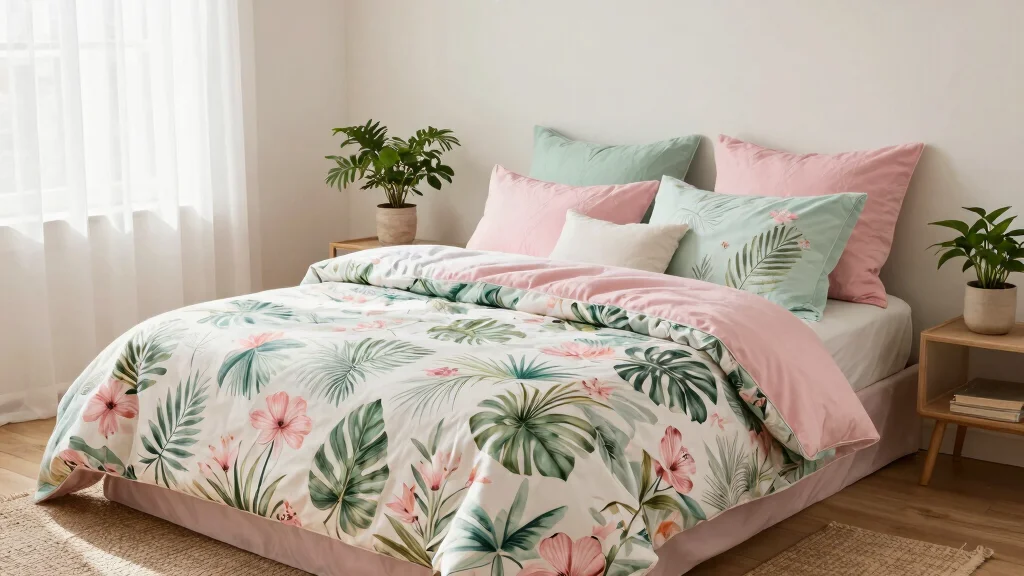 18 Pink and Green Bedding Ideas for Fresh Natural Vibes