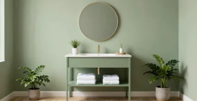 18 Sage Green Vanity Bathroom Ideas for Soft Minimalism