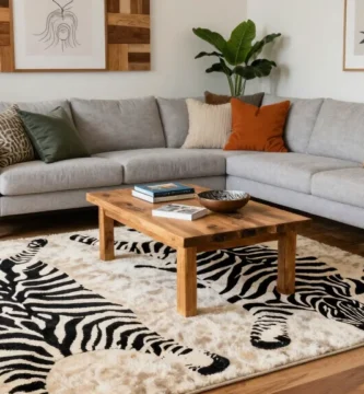 19 Animal Print Area Rugs in Living Room with Personality