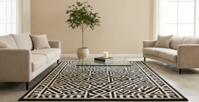 19 Black and Cream Area Rugs for Elegant Interiors