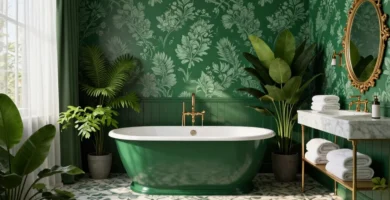 19 Emerald Green Bathroom Decor Ideas for Luxe Homes