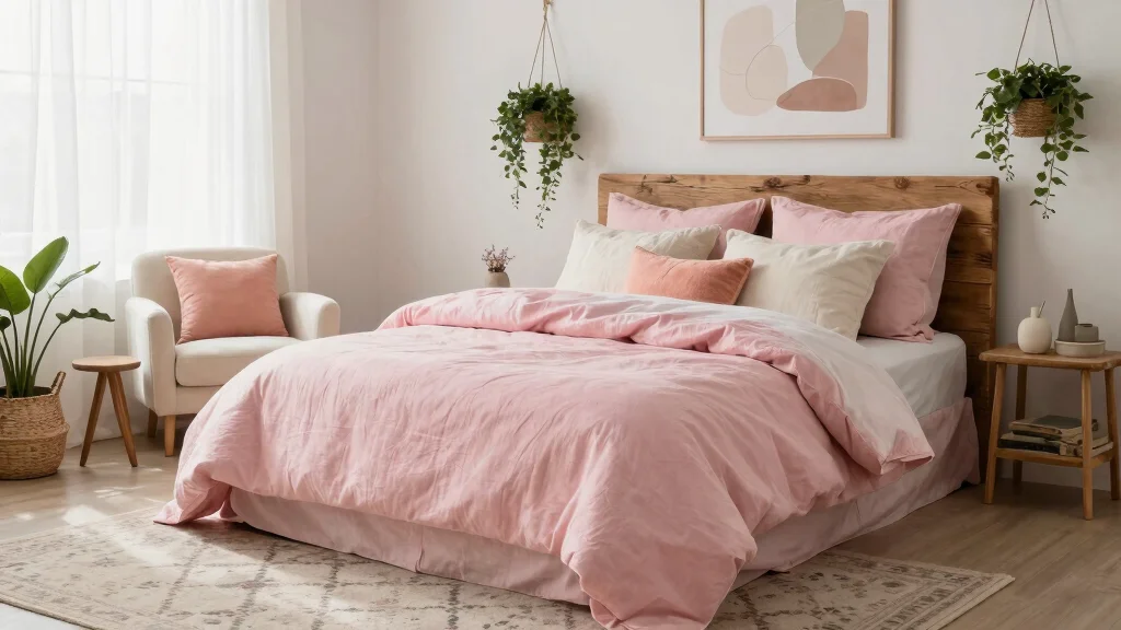 19 Pink Linen Bedding Ideas for Natural Relaxed Style