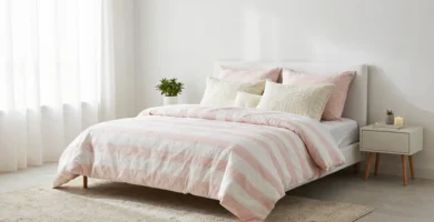 19 Pink Stripe Bedding Ideas for Clean Modern Design