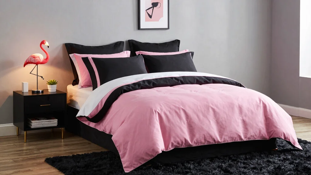 19 Pink and Black Bedding Ideas for Bold Modern Style