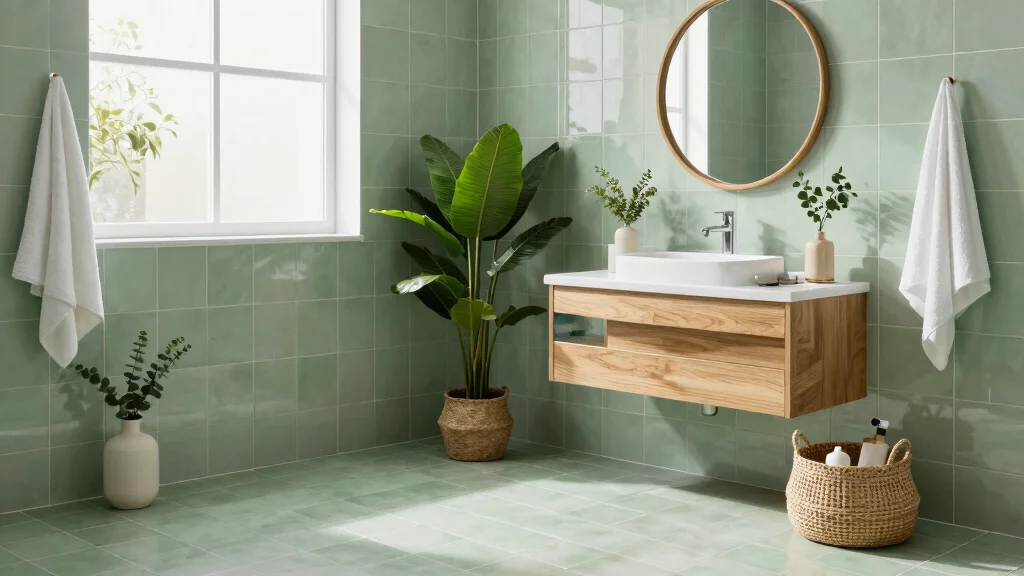 19 Sage Green Bathroom Tiles Ideas for Soft Elegance