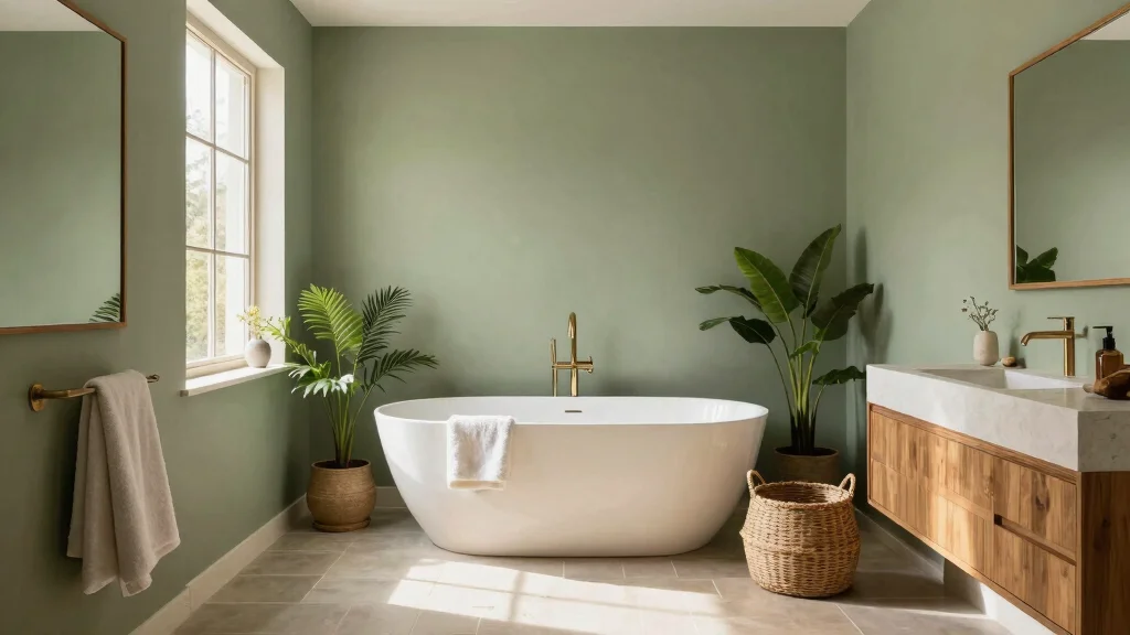 19 Sage Green Bathroom Walls Ideas for Calm Cozy Spaces