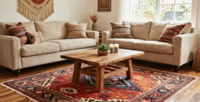 19 Southwest Area Rugs in Living Rooms for Rustic Style