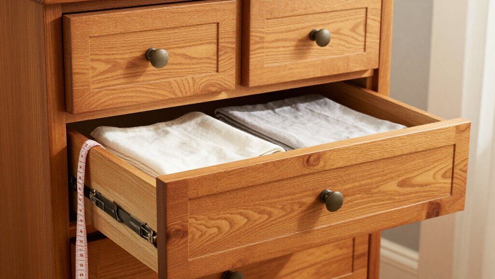 deep drawers for bulky storage