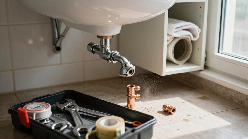 disconnect sink plumbing fixtures