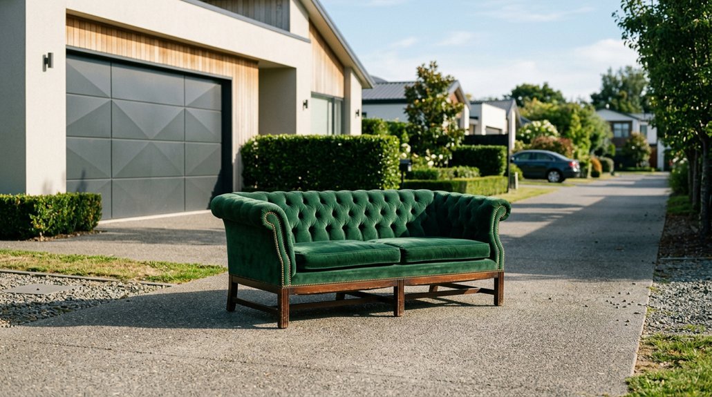 disposing of an old sofa