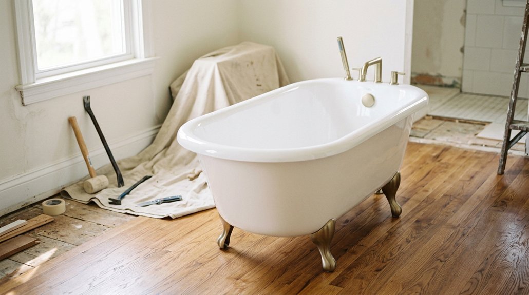 five steps to remove tub