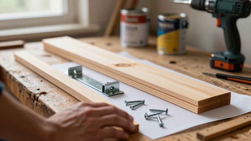 materials for diy wall shelves