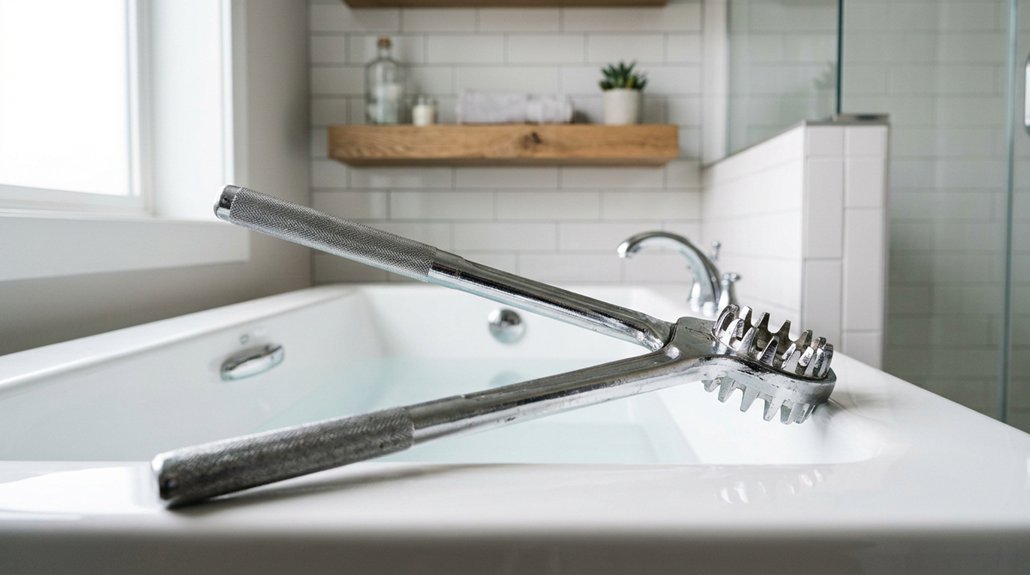 remove bathtub drain in steps