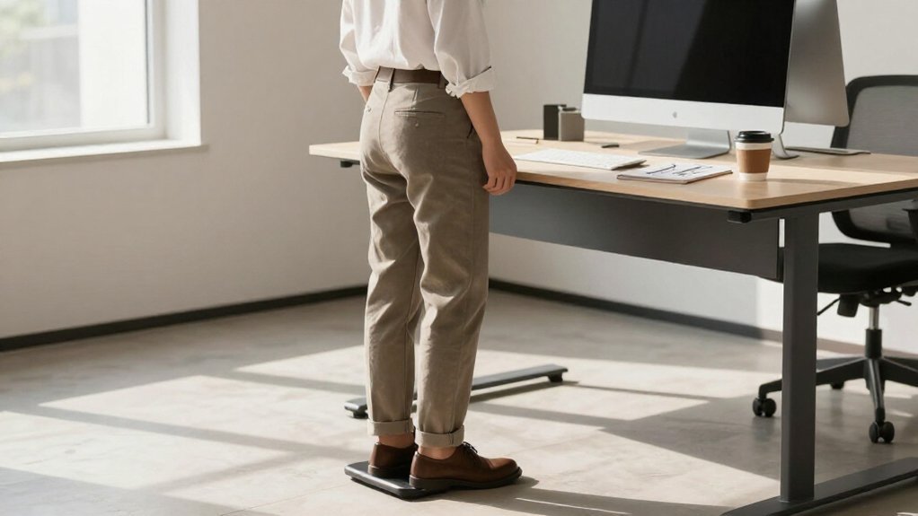 sit stand desk reduces discomfort