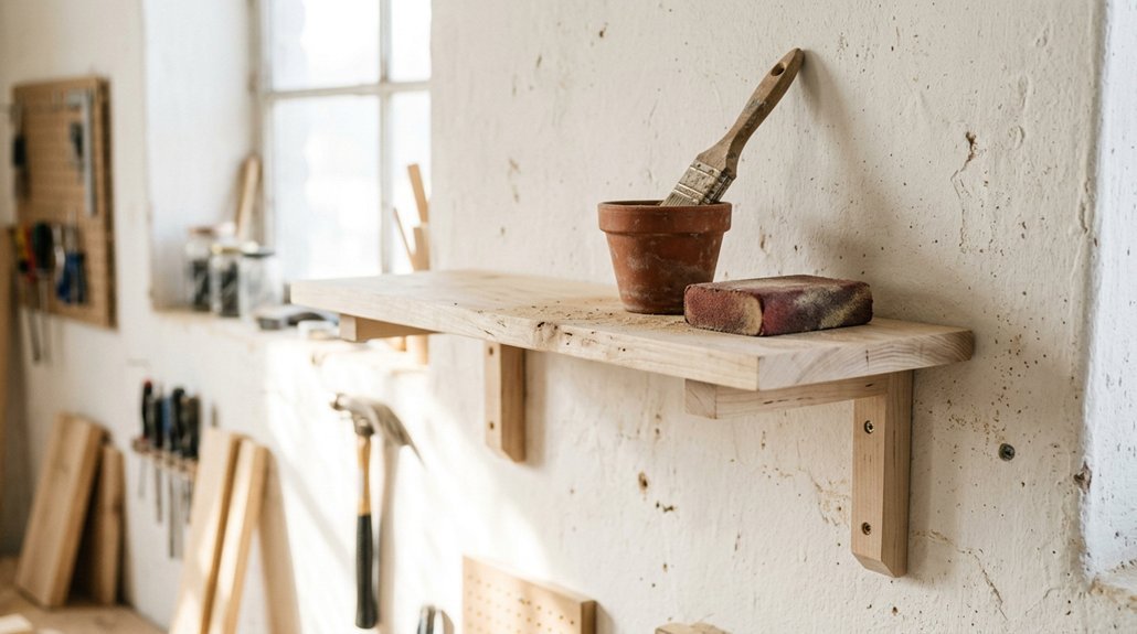 step by step diy wall shelf