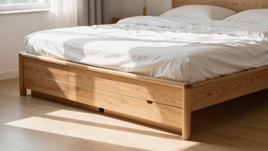 storage full size bed drawer